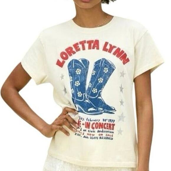 DAYDREAMER Loretta Lynn In Concert Tour Tee, Size M, New with Tag MSRP $85 - Picture 9 of 15